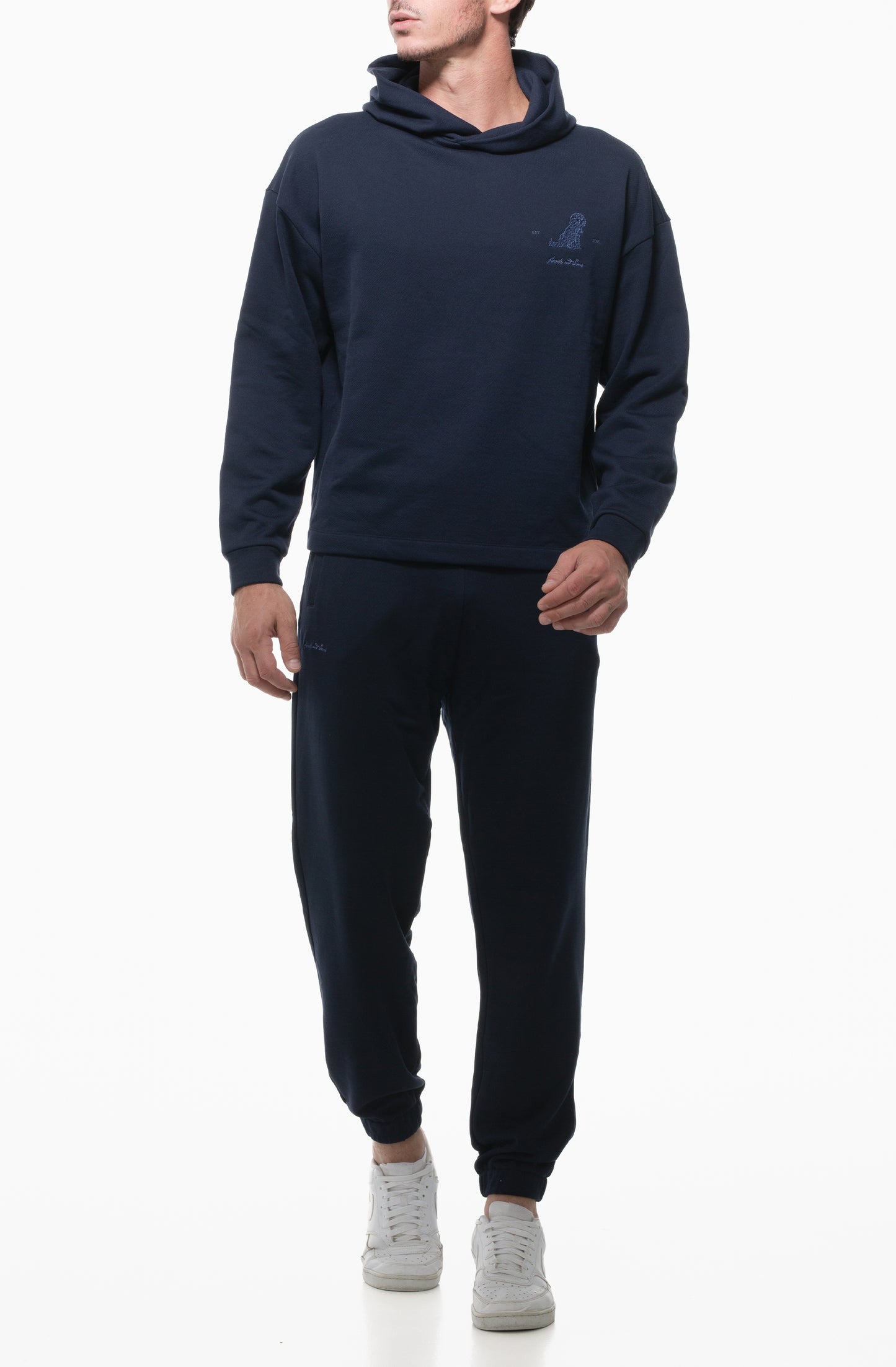 Blue Sweatpants Embroided