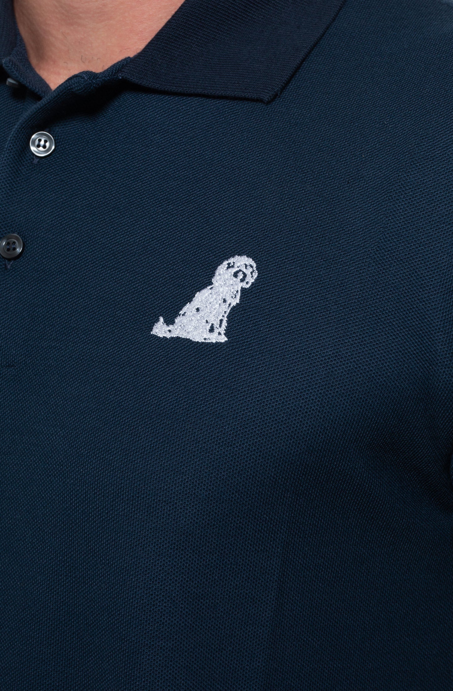 Blue Polo Embroidered