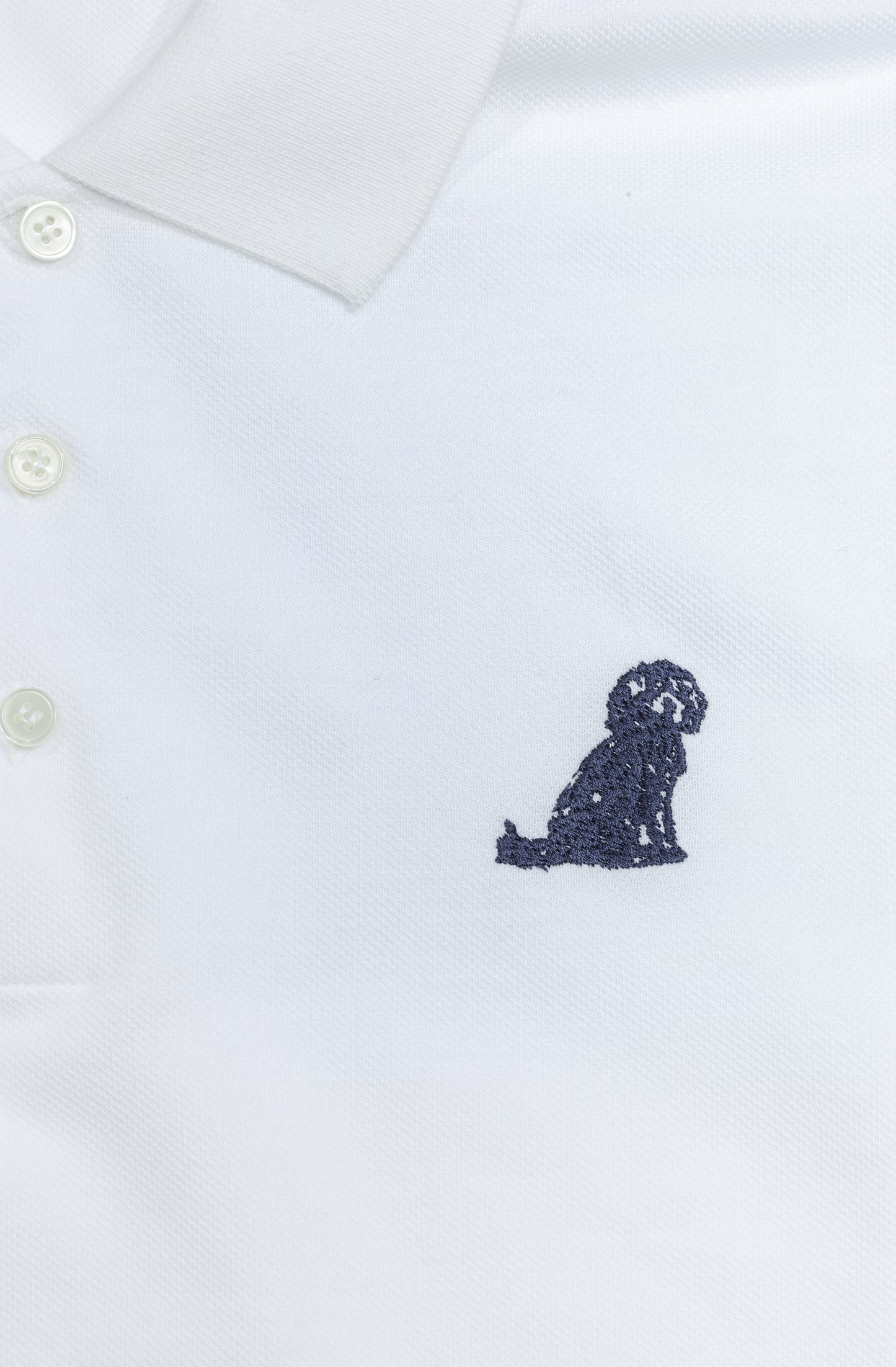 White Polo Embroidered